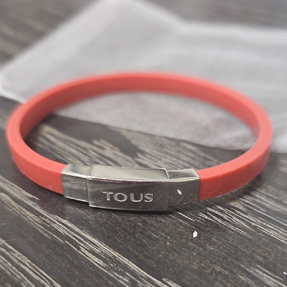 Tous Red Rubber Bracelet